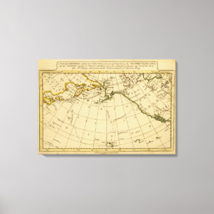 Ostasien, Westnordamerika Leinwanddruck