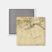 Ostasien, Westnordamerika Magnet (Vorderseite/Rückseite)