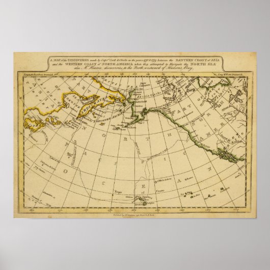 Ostasien, Westnordamerika Poster (Vorne)