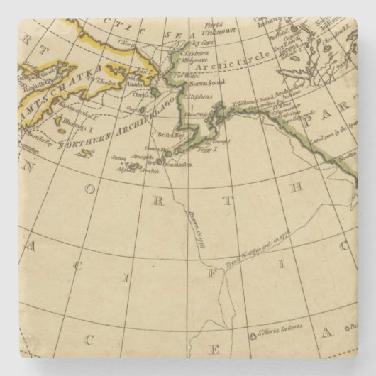 Ostasien, Westnordamerika Steinuntersetzer (Vorderseite)