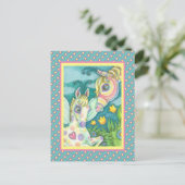 OSTBABY, FRÜHJAHR, FAIRY FILLCARD POSTKARTE (Stehend Vorderseite)