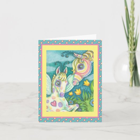 OSTBABY, FRÜHJAHRESPFERD, FAIRY FILLY NOTE CARD B (Vorderseite)