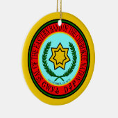 Ostband des Cherokee Siegels Keramik Ornament (Rechts)