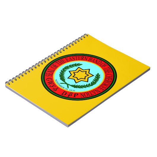 Ostband des Cherokee Siegels Notizblock (Linke Seite)