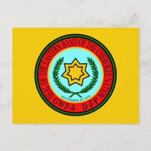 Ostband des Cherokee-Siegels Postkarte