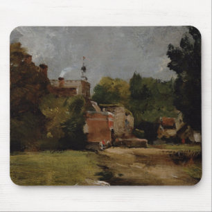 OstBergholt Kirche von der Kirchen-Straße (Öl au Mousepad