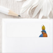 Ostbluebird mit paulownia pod Rücksendeadresse (Insitu)