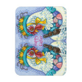 OSTBONNET UND EIER, FRÜHKÜCHE farbig Magnet (Vertikal)