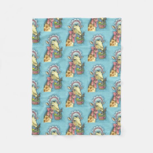 OSTBONNETGIRAFFE, FRÜHJAHR, FLEECKBLANKET SM FLEECEDECKE (Vorderseite)
