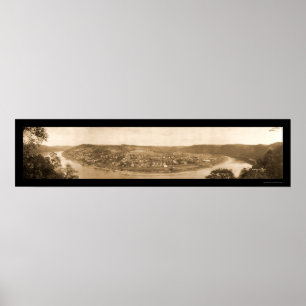 OstBrady panoramisches Foto 1909 Poster