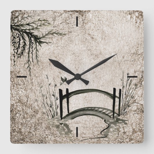 Ostbridge Wall Clock Quadratische Wanduhr (Vorderseite)