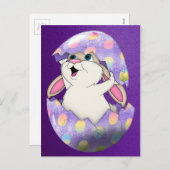 OSTBUNNE IN EGG FEIERTAGSPOSTKARTE (Vorne/Hinten)