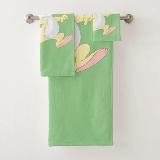 OSTBUNNE MIT FARBIGEM EASTER EGG BASKET BADHANDTUCH SET (Insitu)