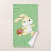 OSTBUNNE MIT FARBIGEM EASTER EGG BASKET BADHANDTUCH SET (Handtuch)