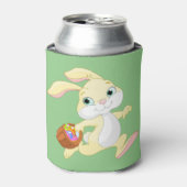 OSTBUNNE MIT FARBIGEM EASTER EGG BASKET DOSENKÜHLER (Kanne Vorderseite)