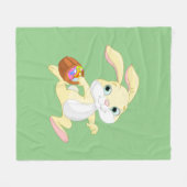 OSTBUNNE MIT FARBIGEM EASTER EGG BASKET FLEECEDECKE (Vorderseite (Horizontal))