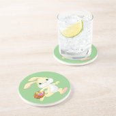 OSTBUNNE MIT FARBIGEM EASTER EGG BASKET GETRÄNKEUNTERSETZER (Seite)