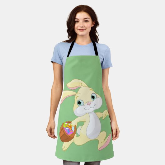 OSTBUNNE MIT FARBIGEM EASTER EGG BASKET SCHÜRZE (Getragen)