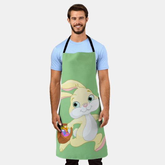 OSTBUNNE MIT FARBIGEM EASTER EGG BASKET SCHÜRZE (Getragen)