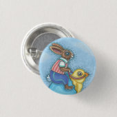 OSTBUNNY, CHICK WHIMSICAL FERIENAUFENTHALT BUTTON (Vorne & Hinten)