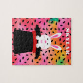 OSTBUNNY IN HAT PERSONALISIERT. JIGSAW PUZZLE (Horizontal)