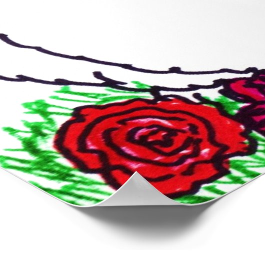 OSTBUNNY MIT BLUME POSTER (Ecke)