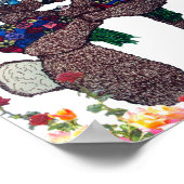 OSTBUNNY MIT BLUME POSTER (Ecke)