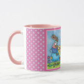 OSTBUNNY REITEN NIEDLICHE SCHICKE IN BLAUEN EGG, W TASSE (Links)