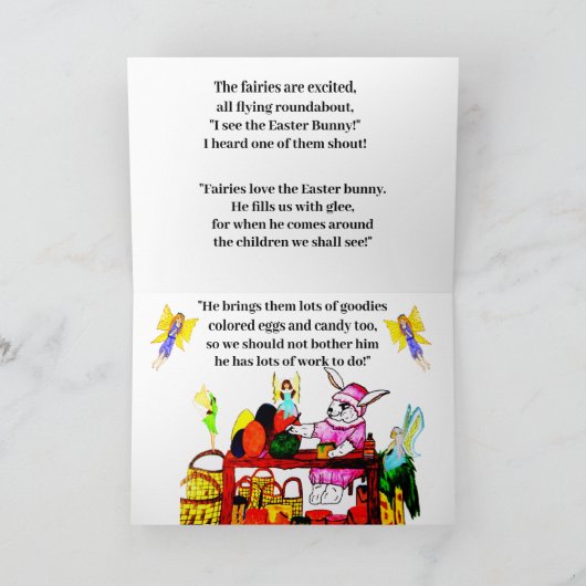 OSTBUNNY UND FAIRIENKARTE KARTE (Innenseite)