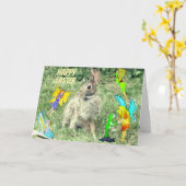 OSTBUNNY UND FAIRIENKARTE KARTE (Gelbe Blume)