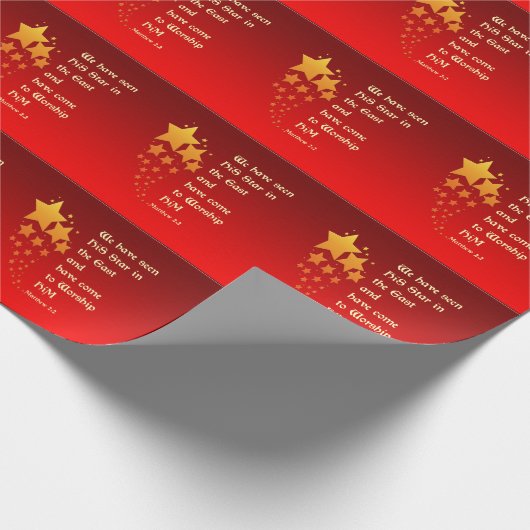 Ostc$stern-matt. 2:2 /Bible Vers-Packpapier Geschenkpapier (Ecke)