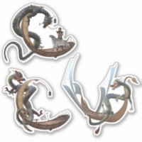 Ostchinesischer Drache serpent fliegende Boote