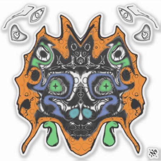 Ostdemon v1 Sticker (Vorderseite)