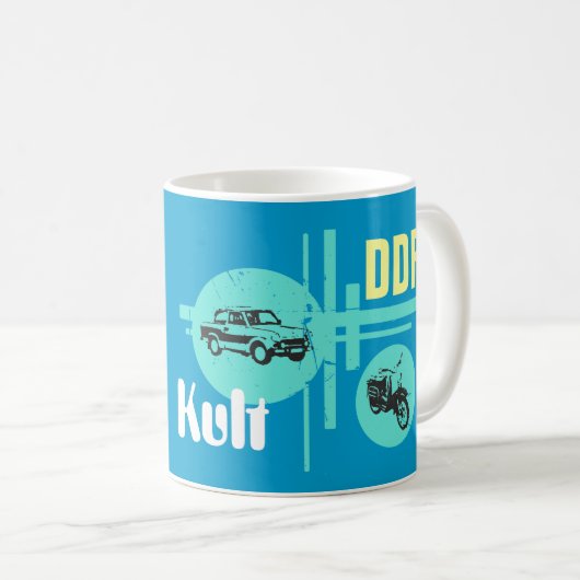 Ostdesign DDR Fahrzeuge Kaffeetasse (VorderseiteRechts)