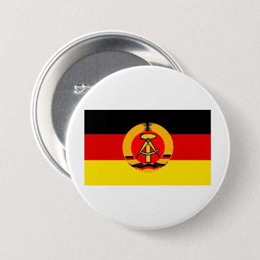 Ostdeutsche Flagge Button (Vorne & Hinten)