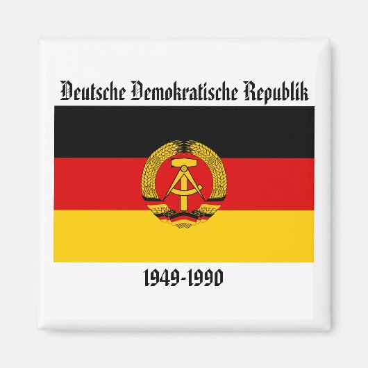 Ostdeutsche Flagge Magnet (Vorne)