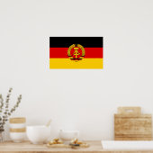 Ostdeutsche Flagge Poster (Küche)