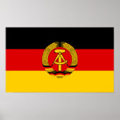 Ostdeutsche Flagge Poster (Vorne)