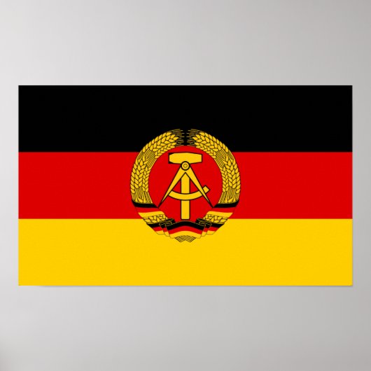 Ostdeutsche Flagge Poster (Vorne)