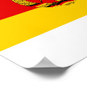 Ostdeutsche Flagge Poster (Ecke)