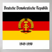 Ostdeutsche Flagge Poster (Vorne)