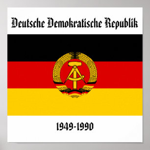 Ostdeutsche Flagge Poster