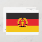 Ostdeutsche Flagge Postkarte (Vorne/Hinten)