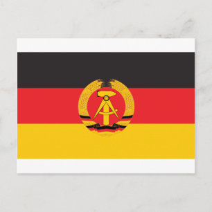 Ostdeutsche Flagge Postkarte