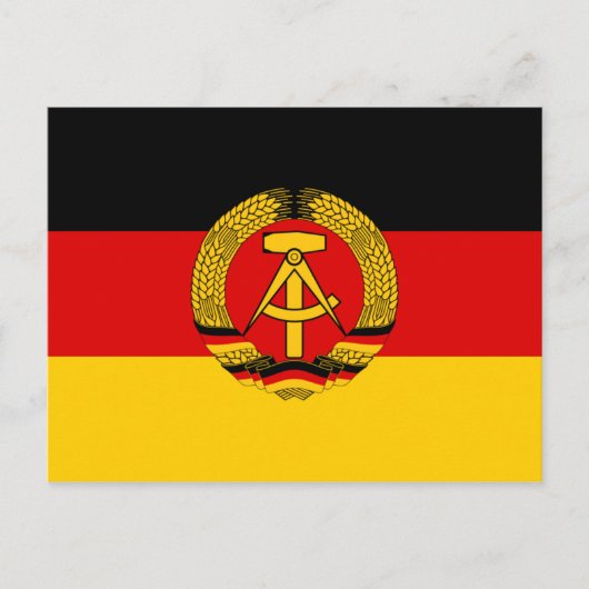 Ostdeutsche Flagge Postkarte (Vorderseite)