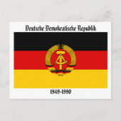 Ostdeutsche Flagge Postkarte (Vorderseite)