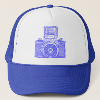 Ostdeutsche Kamera - Elecric Blue Truckerkappe