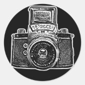 Ostdeutsche Kamera II Runder Aufkleber (Vorderseite)
