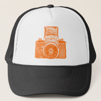 ostdeutsche Kamera - Orange Truckerkappe