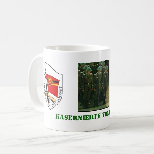 Ostdeutsche Kasernen-Polizei Kaffeetasse (Vorderseite Links)